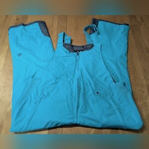 Turquoise Blue Snow Bib Overalls
